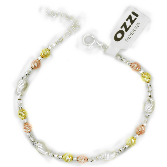 ARVIO – ΑΣΗΜΕΝΙΟ ΒΡΑΧΙΟΛΙ 925 ΣΕ ΤΡΙΑ ΧΡΩΜΑΤΑ