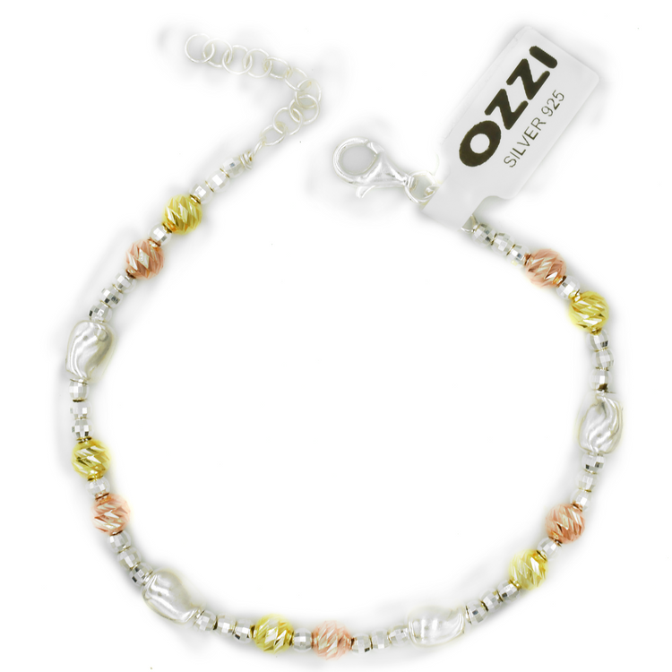 ARVIO – ΑΣΗΜΕΝΙΟ ΒΡΑΧΙΟΛΙ 925 ΣΕ ΤΡΙΑ ΧΡΩΜΑΤΑ