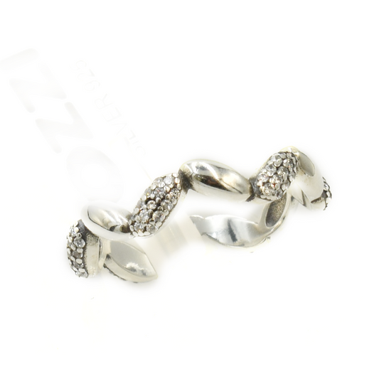 EVELYN — ΑΣΗΜΕΝΙΟ ΔΑΧΤΥΛΙΔΙ ΜΕ ΣΠΕΙΡΑ ΚΑΙ ΖΙΡΚΟΝ