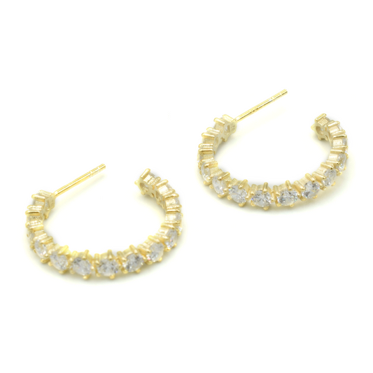 SERENA — ΕΠΙΧΡΥΣΩΜΕΝΑ ΣΚΟΥΛΑΡΙΚΙΑ ΚΡΙΚΟΙ ΑΠΟ ΑΣΗΜΙ 925 ΜΕ ΖΙΡΓΚΟΝ