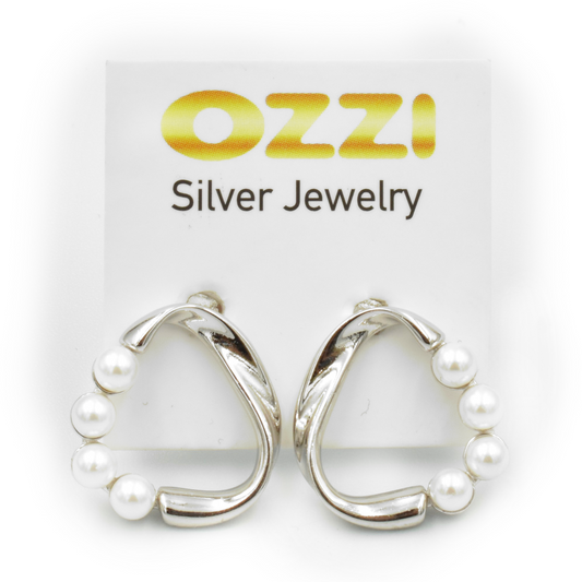 MIREL — ΑΣΥΜΜΕΤΡΑ ΣΚΟΥΛΑΡΙΚΙΑ ΑΠΟ ΑΣΗΜΙ 925 ΜΕ ΜΑΡΓΑΡΙΤΑΡΙΑ