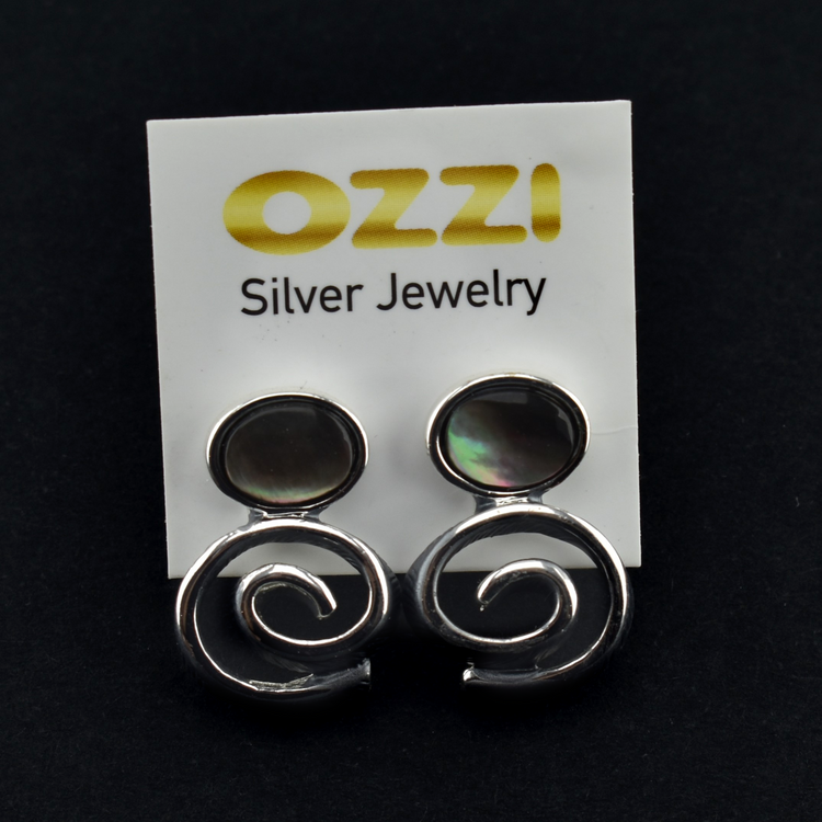 Handmade Charcoal Earrings
