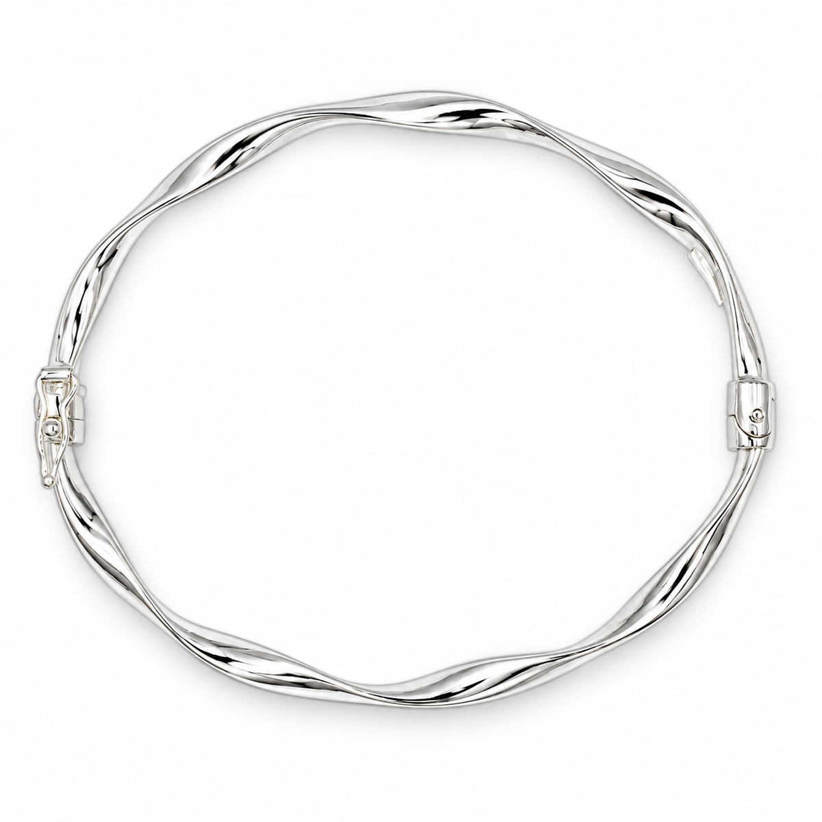 WAVY TWIST BANGLE — ΒΡΑΧΙΟΛΙ ΑΣΗΜΙ 925 ΚΥΜΑΤΙΣΤΟ ΣΤΡΙΦΤΟ ΜΕ ΜΕΝΤΕΣΕ
